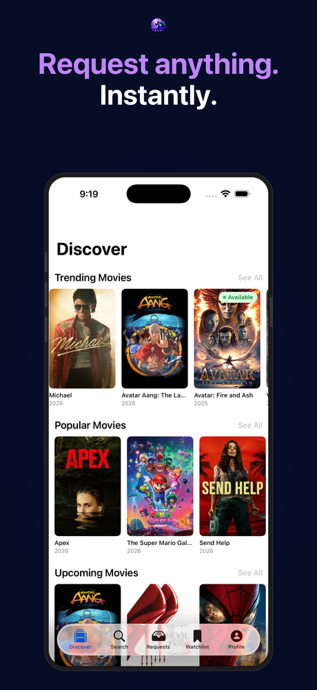 Discover — Request anything. Instantly.